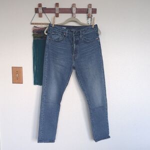 Classic Blue Buttonfly Women's Levi's 501 Jeans